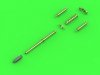 Master AM-35-002 AH-64 Apache - M230 Chain Gun barrel (30mm), Pitot Tubes and tail antenna (resin, PE and turned parts) 1:35